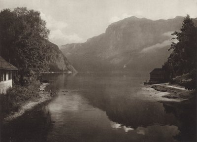 Altausseer See (s/b fotoğraf) by Kurt Hielscher