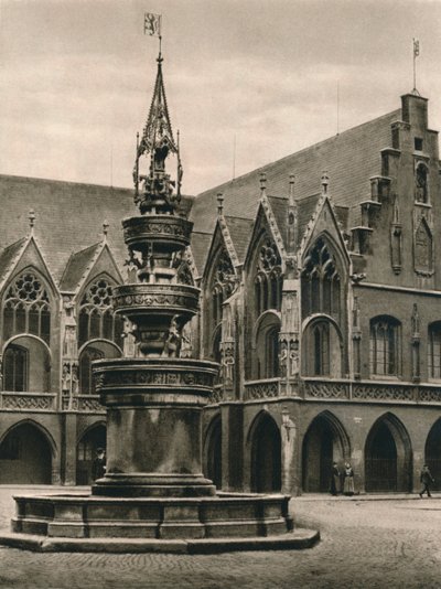 Braunschweig, eski şehrin belediye binası, 1931 by Kurt Hielscher