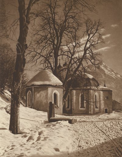 Oberstdorf yakınlarındaki Loretto Şapeli; Oberstdorf yakınlarındaki Loretto Şapeli (s/b fotoğraf) by Kurt Hielscher