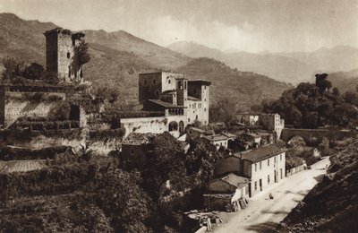 İtalya: Castello Verrucola, Fivizzano (s/b fotoğraf) by Kurt Hielscher