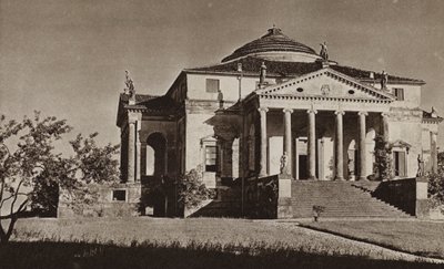 İtalya: Vicenza, Villa Rotonda (s/b fotoğraf) by Kurt Hielscher