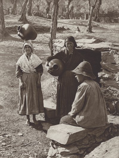 İspanya: Kuyudaki Hurdanos (s/b fotoğraf) by Kurt Hielscher