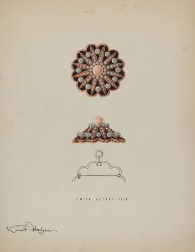 Broş, ç. 1936. by Kurt Melzer