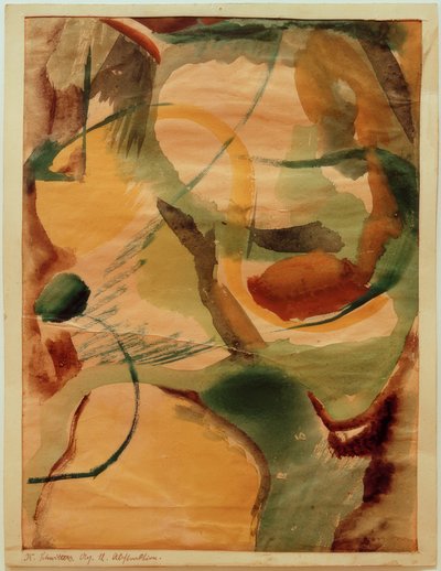su 12 Soyutlama by Kurt Schwitters