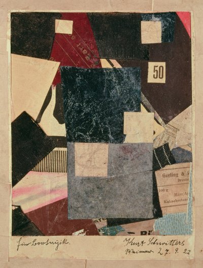 Kompozisyon, 1922 by Kurt Schwitters