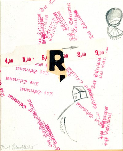Das Sekretariat (Sekretarya) Karışık teknik, Kurt Schwitters (1887-1948) (ec.all.) 20. yüzyıl Londra, Lord Gallery by Kurt Schwitters