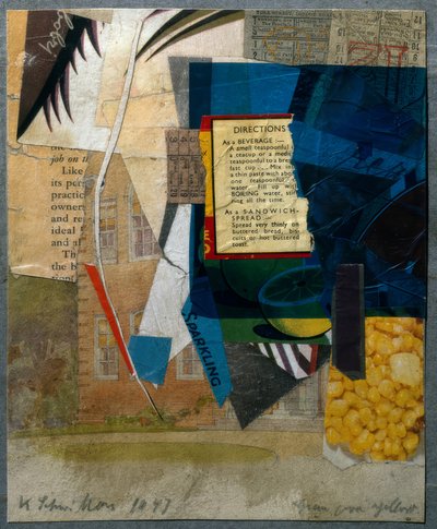 Sarı üzerine yeşil by Kurt Schwitters