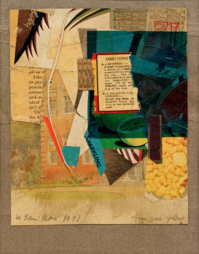 Sarı üzerine yeşil by Kurt Schwitters