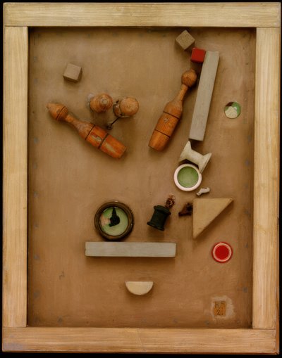 Merzbild 46 A. Koni resmi by Kurt Schwitters