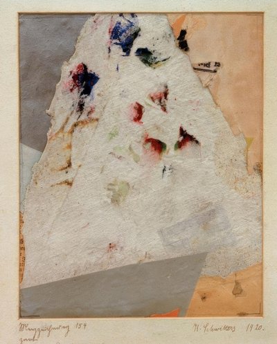 Merz çizimi 154 ihale by Kurt Schwitters