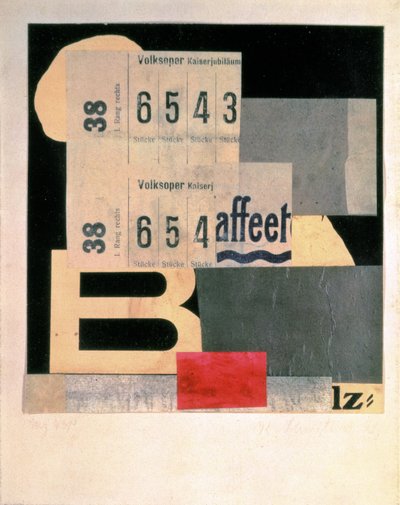 Bilinmeyen resim by Kurt Schwitters