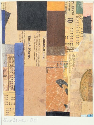 İsimsiz, 1928 by Kurt Schwitters
