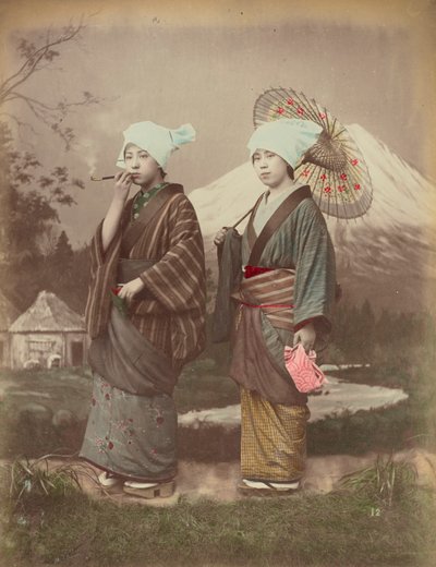 Japon Gezginler, 1880 dolayları by Kusakabe Kimbei