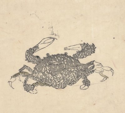 Yengeç (gravür) by Kuwagata Keisai