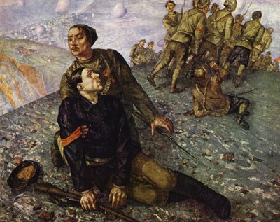 Komiserin Ölümü by Kuzma Sergeevich Petrov-Vodkin