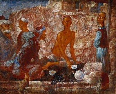 Semerkant Sahnesi by Kuzma Sergeevich Petrov Vodkin