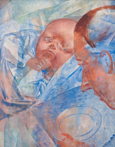 Anne ve Çocuk, 1922 by Kuzma Sergeevich Petrov Vodkin