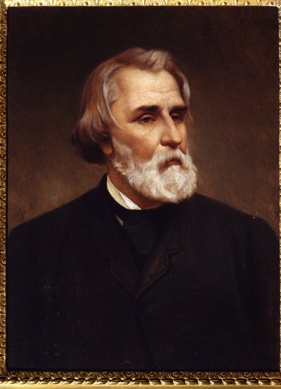 ""Portrait de Ivan Sergueievitch Tourgueniev (Turgenev by Kyrill Antonovitch Gorbunov