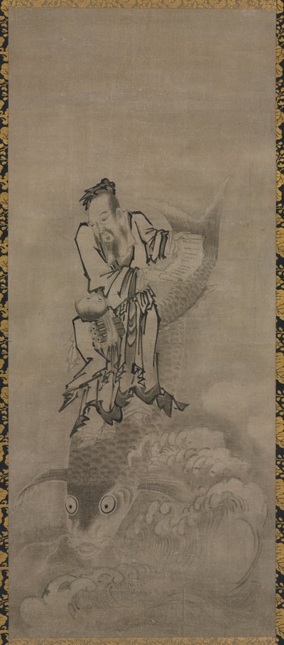 Taoist Ölümsüzler ile Hotei, 1600