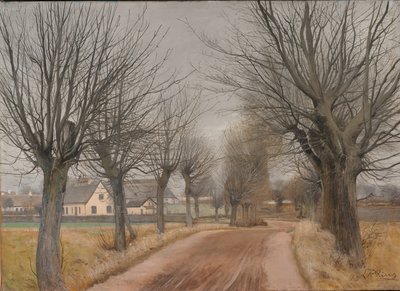 Vinderød, Zelanda yakınlarında bir yol by Laurits Andersen Ring