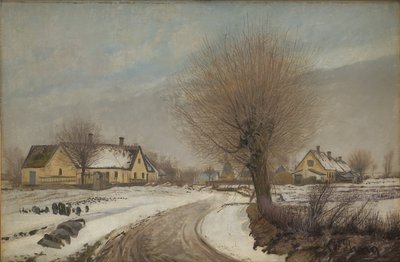 Bir Sealand Köyü. Kış by Laurits Andersen Ring