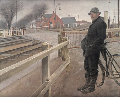 Treni Beklerken. Roskilde Otoyolundan Hemzemin Geçit by Laurits Andersen Ring