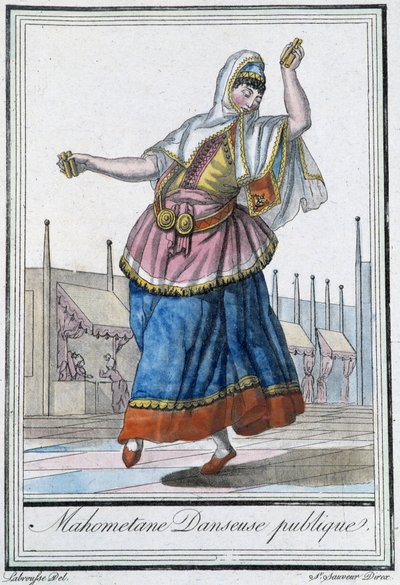 Müslüman halk dansçısı - J. Grasset St Sauveur
