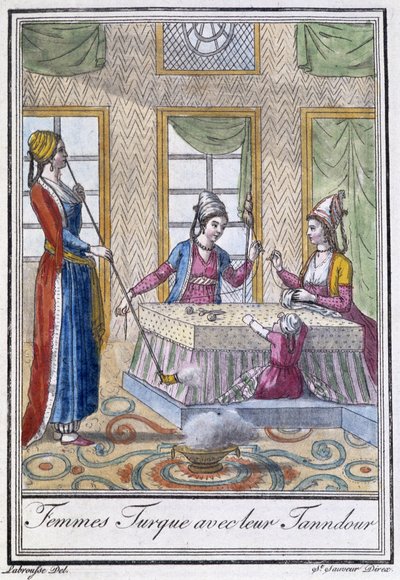 Tandırlarıyla Türk Kadını - J. Grasset St Sauveur, ed. Deroy, Paris by L.F. Labrousse