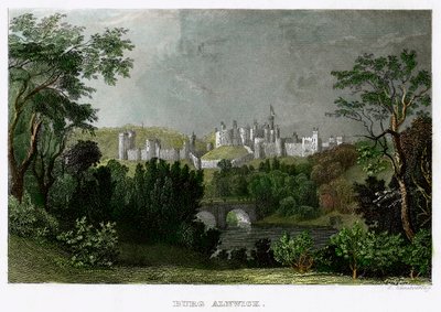 Alnwick Kalesi, Northumberland, 18.-19. yüzyıl. by L Kunstvortag