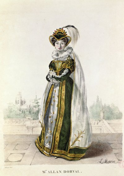 Marie Dorval (1798-1849), Victor Hugo (1802-85) tarafından Theatre de la Porte Saint-Martin