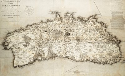 Minorka Haritası by L. S. de la Rochette