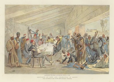Registering Fellaheen for military service  by Lady Butler