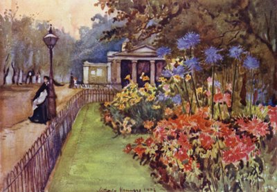 Sonbahar Yatakları, Hyde Park (renkli taş) by Lady Victoria Marjorie Harriet Manners