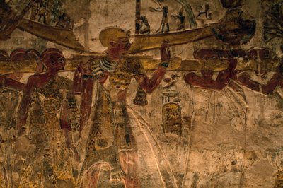Derr tapınağından kısma, Aşağı Nubia, Mısır, Mısır uygarlığı, Yeni Krallık, Hanedan XIX by Amadeo (after) Modigliani