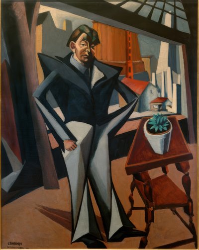 penceredeki adam by Lajos Tihanyi