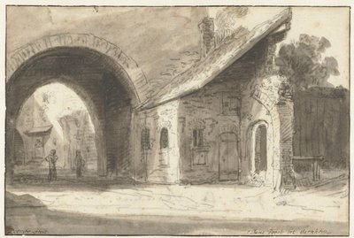 Arnhem S Janspoort'tan Aernhem'e St. Janspoort (nesnedeki başlık) by Lambert Doomer
