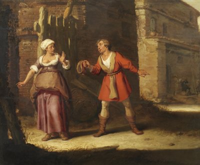 Abigail ve Nabal by Lambert Jacobsz.