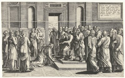 Ahaşveroş için Ester by Lambert Lombard