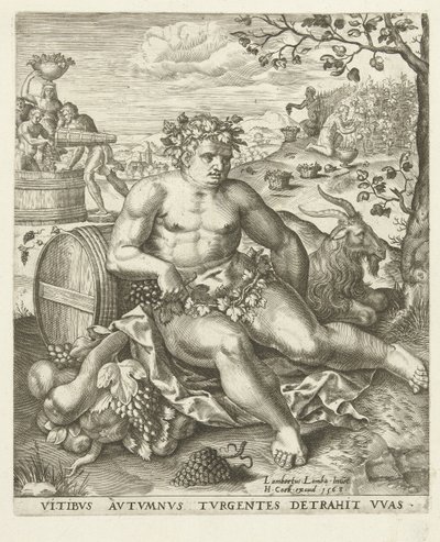 Sonbahar: Bacchus ve Üzüm Hasadı Dört Mevsim (dizi adı) by Lambert Lombard