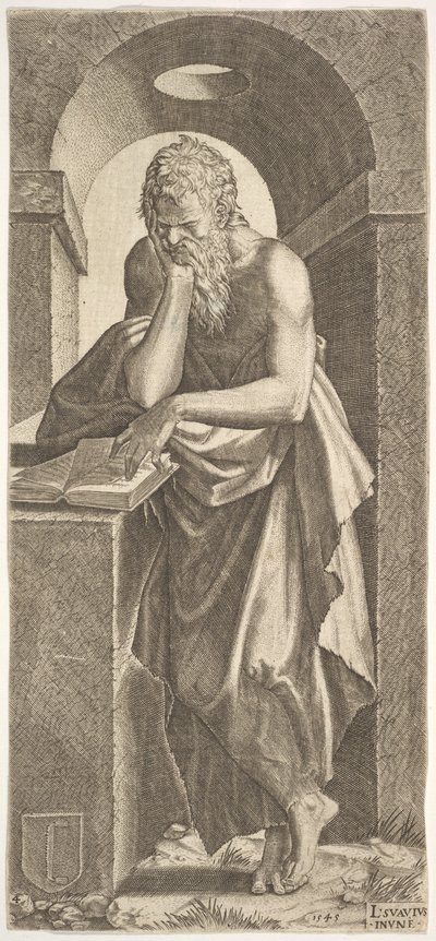 Aziz Simon, sol elinin parmaklarını ..., 1545