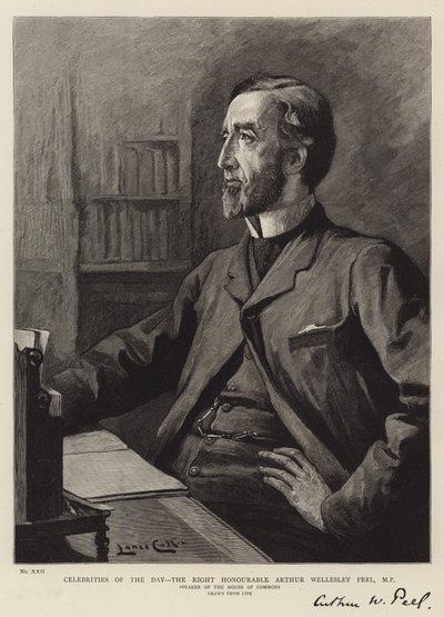Günün Ünlüleri, Saygıdeğer Arthur Wellesley Peel, Milletvekili by Lance Calkin