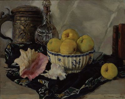 Natürmort. Kabuk ve elmalar, 1917 by Lanceray