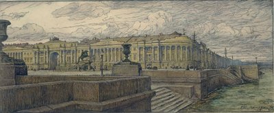 Petersburg'daki Senato Meydanı, 1904 by Lanceray