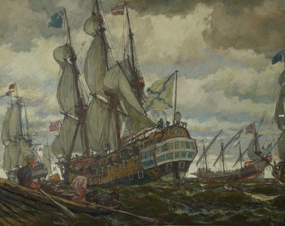 Peter I filosu, 1909 by Lanceray