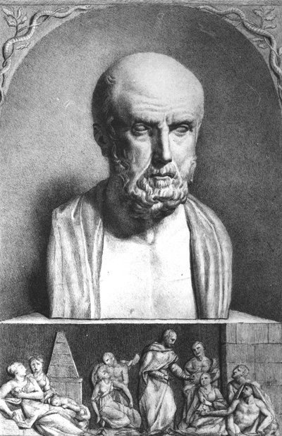 Hipokrat portresi (c.460-c.377 BC), 1. yarı 19. yüzyıl by Langlume