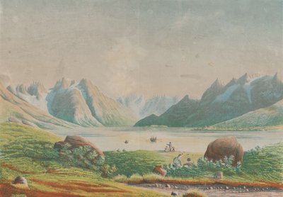 Kuggsuak Gölü, Tasermiut, Grönland, 1863. by Lars Møller