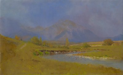 İlkbahar yağmurundan sonra Podtatranská manzarası, 1878-79 by Laszlo Mednyanszky
