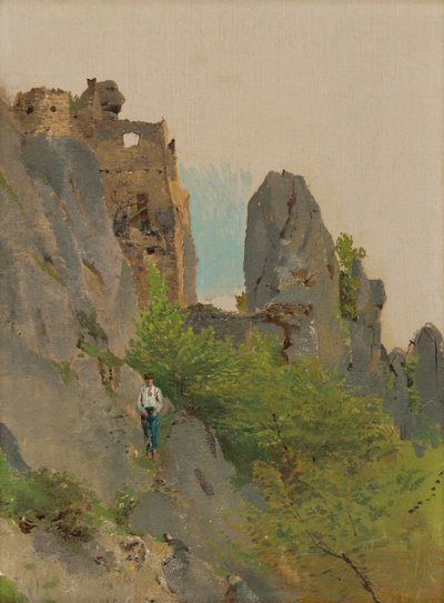 Sú? Ovské harabelerinin görünümü, 1875-85 by Laszlo Mednyanszky