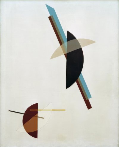 beyaz bir arka plan üzerinde by Laszlo Moholy Nagy