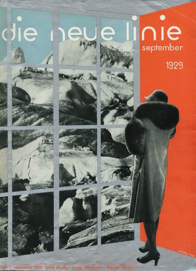 Derginin yeni satırının kapağı, Eylül 1929, 1929. by Laszlo Moholy Nagy
